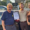 David Oates, from CAMRA, and the Dam Inn's Josh Ward and Ele Turgoose