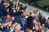 Featherstone Rovers fans support their team against Oldham. Picture: Kevin Creighton