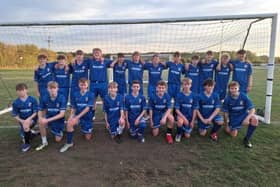Leeds-based Axcess Payment Services has sponsored new kits for two Under 15 boys’ teams at Horbury Town Juniors Football Club.