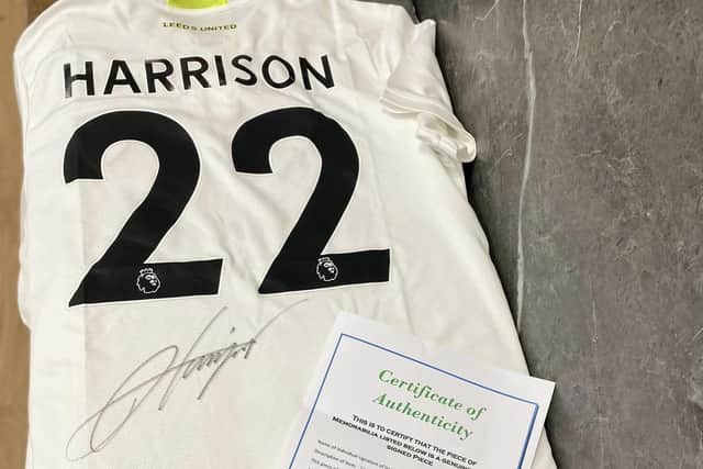 The business is hosting a charity draw where one lucky entrant will win a signed Leeds United shirt from the Elland Road club's star Jack Harrison.