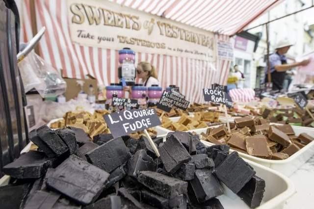 A stall at the liquorice festival in 2019.