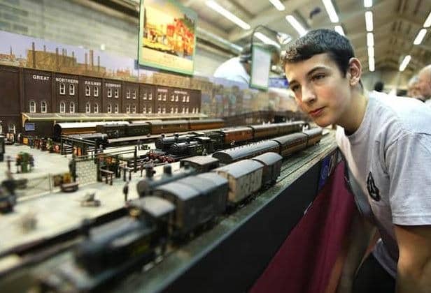 Sam Kennedy at a previous Model Railway exhibition.