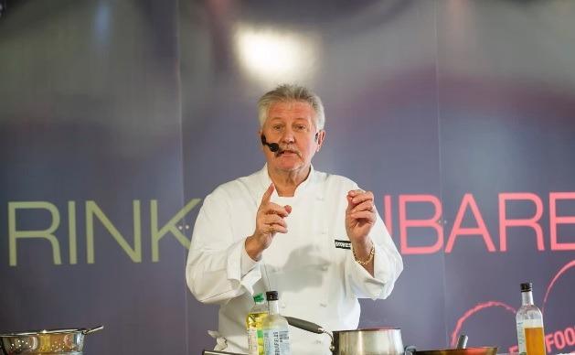 TV chef Brian Turner puts on a cookery demonstration in 2015.