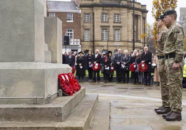 The city of Wakefield came together to mark Remembrance Sunday.