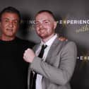 Sheridann with Hollywood superstar Sylvester Stallone.