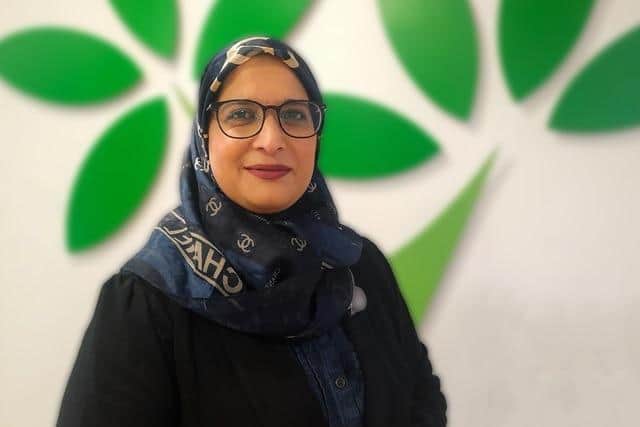Outreach Manager, Farzana Aziz, whose role is pivotal in highlighting Wakefield Hospice’s inclusiveness when it comes to embracing and supporting individuals of all faiths and backgrounds.