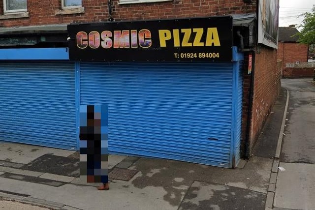 Cosmic Pizza on  Wakefield Road, Normanton, was given a rating of 1 at its inspection in February 2023.