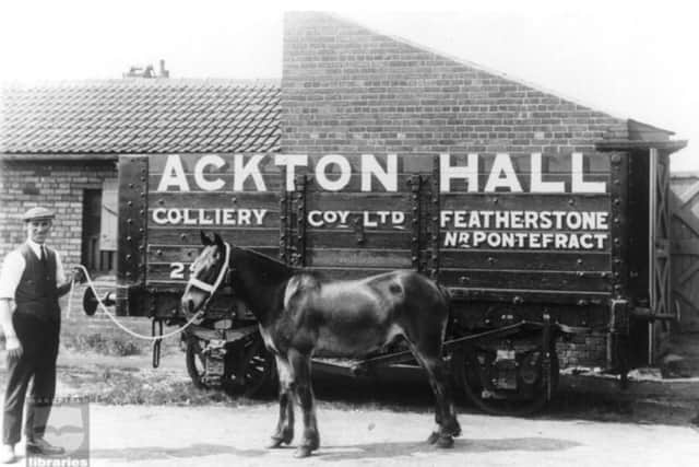 Ackton Hall Colliery was one of three large mines which in Featherstone. Image courtesy of Wakefield Libraries