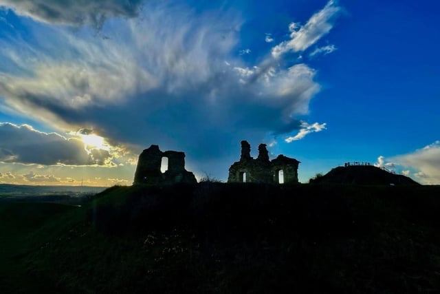 Sandal Castle looking spooky with the strange clouds, taken by Steve Turner.