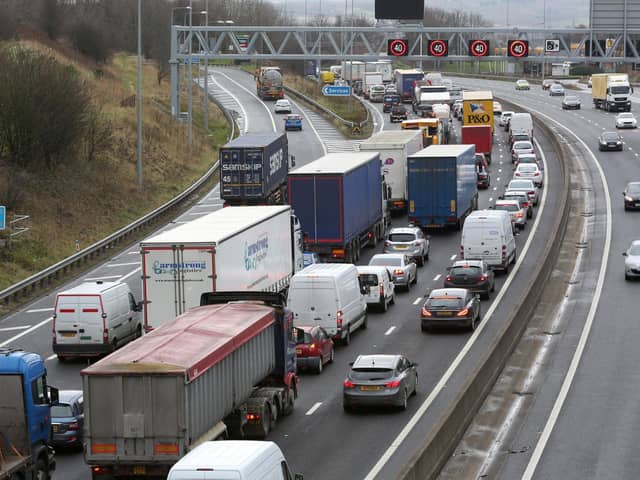 Severe delays increasing on the M62 Eastbound and Westbound.