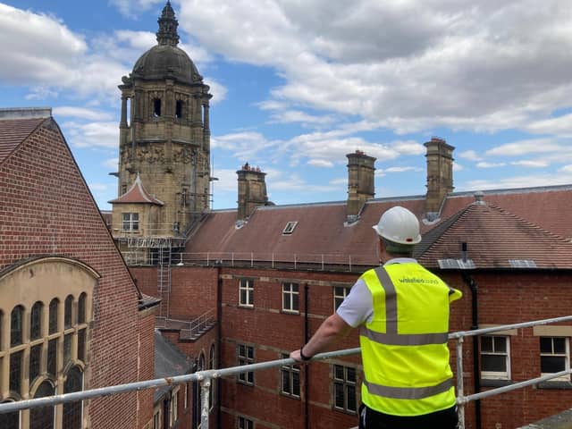 Wakefield Council's cabinet members voted in favour of spending a further £8.2m to cover the cost of a full roof replacement and repairs to windows and masonry at County Hall, taking the overall project cost to £14.1m. LDRS image