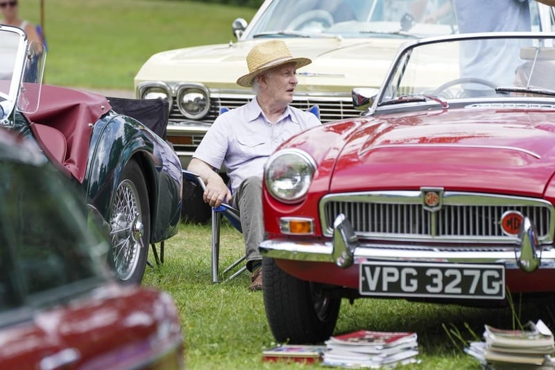 The summer spectacular hosted a classic car show.