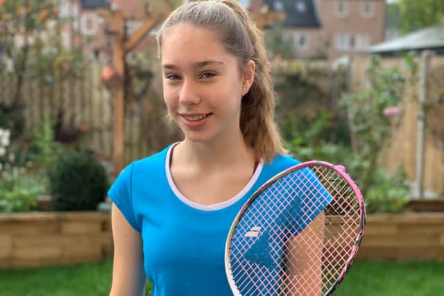 Eva Hursthouse, 14, who has only been playing badminton for five years competitively, will be representing Yorkshire