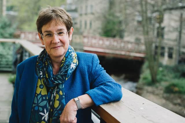 Deputy Leader of Calderdale Council, Coun Jane Scullion, pictured in Hebden Bridge which has been hit by several serious floods over the last decade