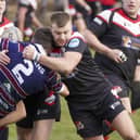 Fryston Warriors were strong in the tackle in their Betfred Challenge Cup first round victory over Thornhill Trojans. Picture: Scott Merrylees
