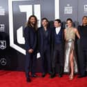 HOLLYWOOD, CA - NOVEMBER 13:  (L-R) Actors Jason Momoa, Henry Cavill, Ezra Miller, Gal Gadot, Ray Fisher, and Ben Affleck attend the premiere of Warner Bros. Pictures' "Justice League" at Dolby Theatre on November 13, 2017 in Hollywood, California.  (Photo by Neilson Barnard/Getty Images)