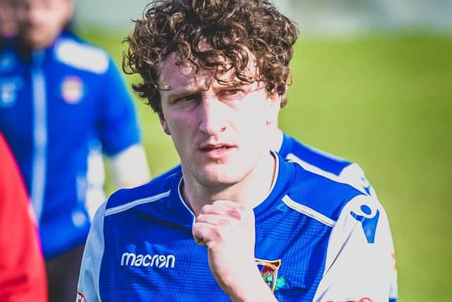 Jake Picton scored the winning goal for Pontefract Collieries against Charnock Richard.