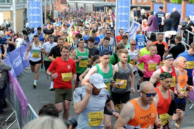 The Rob Burrow Half Marathon start in Headingley, Leeds
