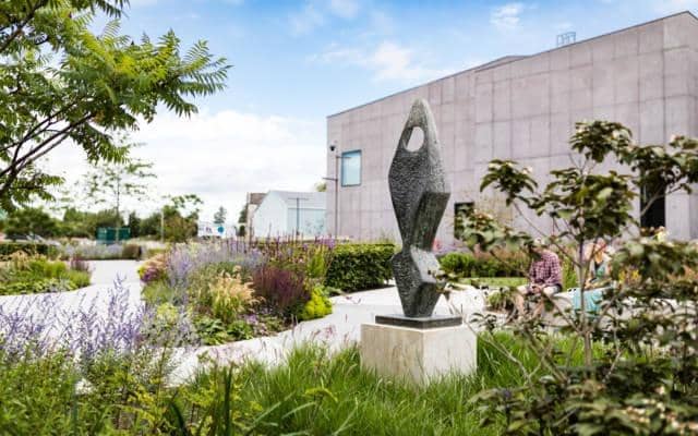 The new glass collection, designed, decorated and hand finished by Glass Designer, Emma Britton, is inspired by The Hepworth Wakefield's vast gardens.