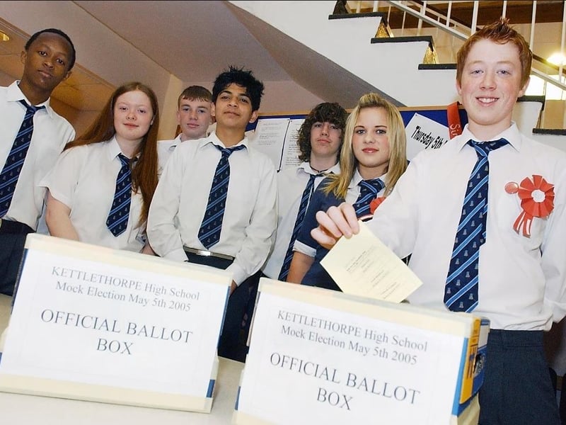 Mock election - Kettlethorpe High School.