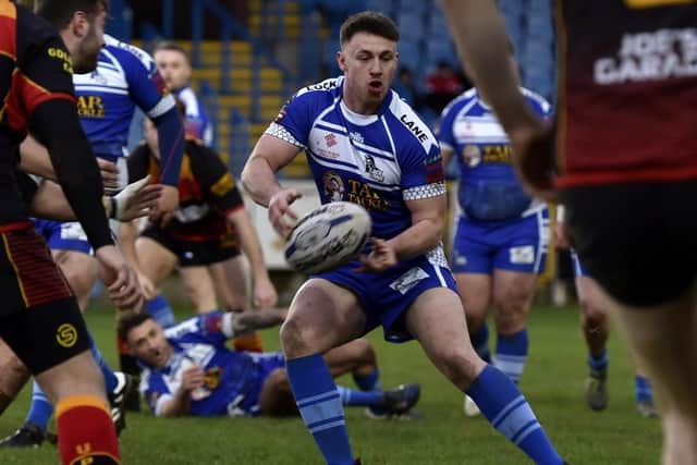 Danny Sowerby was a try scorer for Lock Lane against Leigh Miners Rangers.