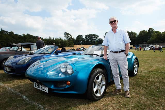 Jack Myers with a 1997 Marcos Mantara at the Fleur-de-lys classic car show in 2018. The longstanding event will return to Thornes Park in July 2024 after a five-year hiatus caused by the pandemic. Photo: John Clifton.