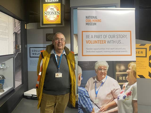 Bob Jones, a volunteer at the National Coal Mining Museum, Wakefield.