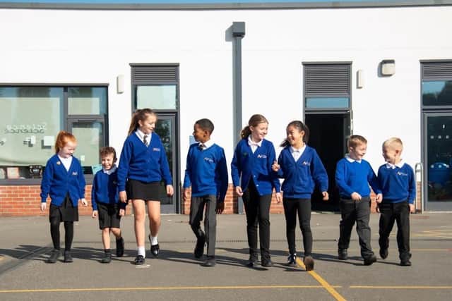 The report said pupils thrive in a caring and welcoming environment.
