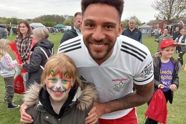The Kews Burrow Charity FC took on the Jet2 All-Stars on Sunday in front of hundreds of spectators, who were able to have their photos taken with some of the stars.