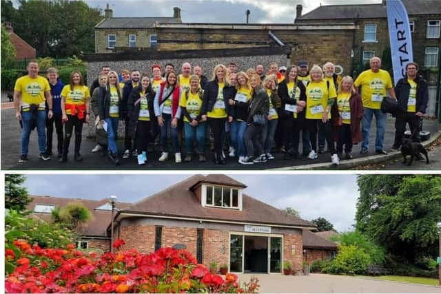 More than 20 Farnell employees joined the family of Paul Johnson to complete a six miles long charity walk in Horbury, that included the school that Paul attended in his youth and local pubs that he enjoyed with his wife and family.