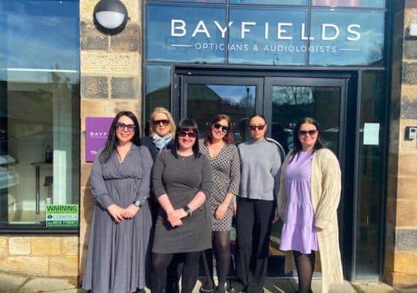 Bayfields Opticians and Audiologists have donated £1800 to two charities by slelling discounted eyewear to employees.