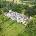 An aerial view of the impressive mansion house near Tadcaster that is currently for sale at £1.75m.