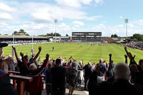 The fan experience at Wakefield Trinity's Be Well Support Stadium is about to get better with the East Stand redevelopment close to completion and further improvement plans promised. Photo by Will Palmer/SWpix.com