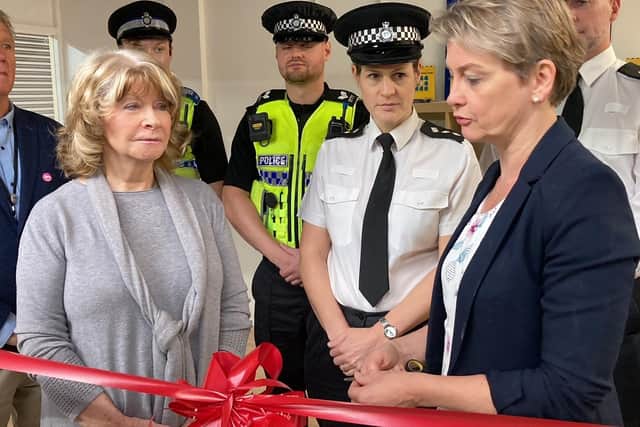 MP Yvette Cooper officially opened the new community policing hub in Castleford Market.  