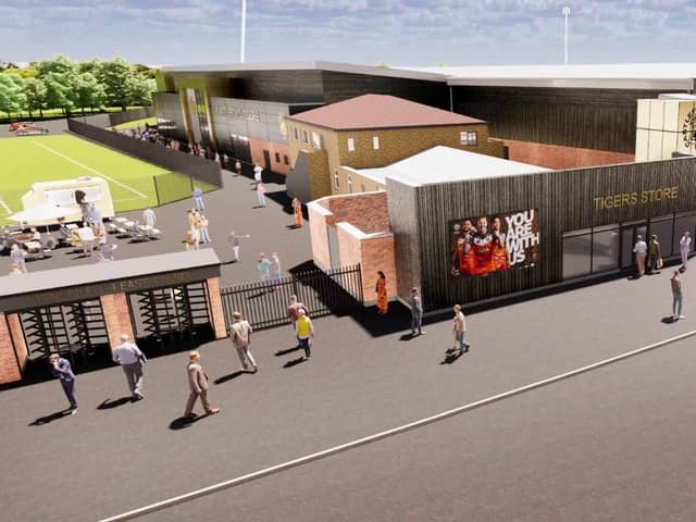 Proposals for Castleford Tigers' ground includes building a new east stand.