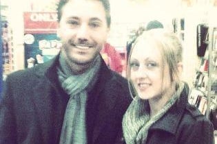 Kaley Leanne Asquith with Gino D'Acampo in Leeds.