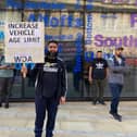 Taxi drivers staged an angry demonstration outside County Hall in Wakefield as they accused the local authority of putting livelihoods at risk.