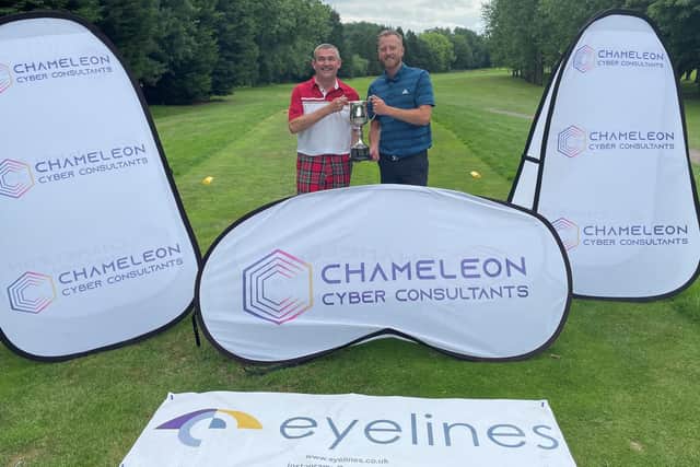 Andy Sellars, guided by fellow Normanton Golf Club member Oliver Durham won the 2023 English Blind Golf National Championship.