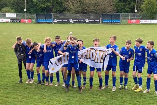 The Pontefract Collieries U12s are League and Cup double winners.