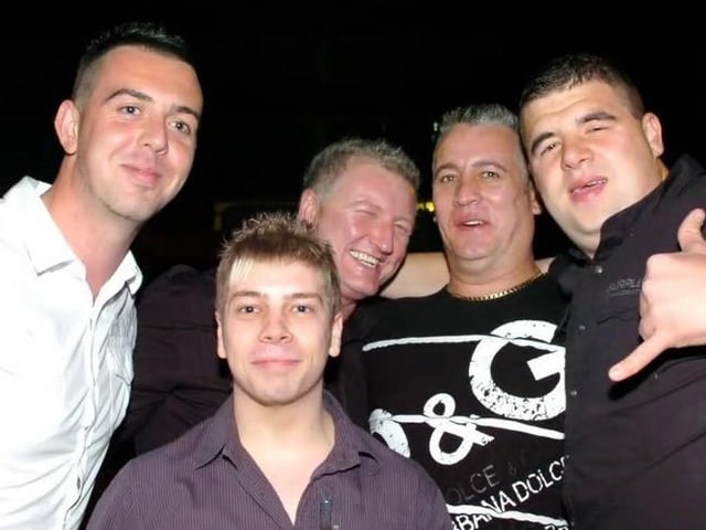 Ricky, Simon, Craig, Jordan and Lee in town 2008.