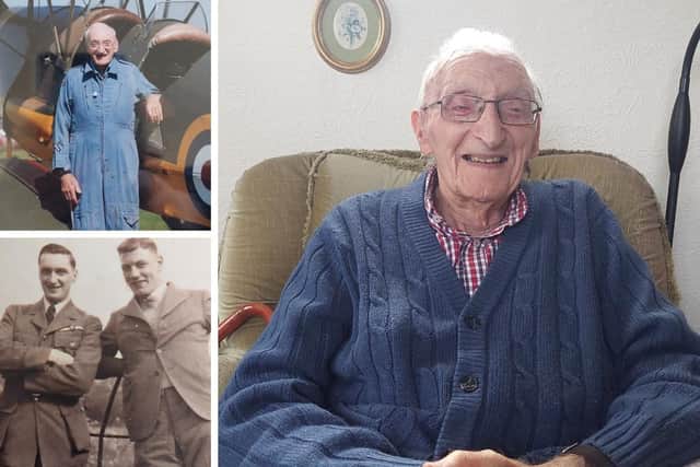 RAF WWII veteran Fred Lamprey celebrated his 100th birthday with a party with friends and family.