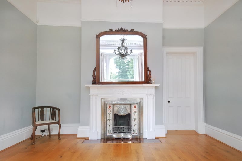 Beautiful fireplaces can be found throughout the property.