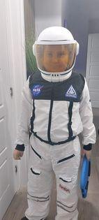 Gemma Narkevicicus shared a snap of Jacoub, aged seven, as an astronaut.