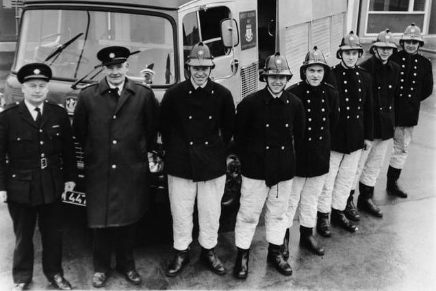 Knottingley's new £48,000 fire station in Hazel Road was opened by County Alderman J E Payne, vice chairman of the West Riding County Council's Fire Service Committee, 1969.