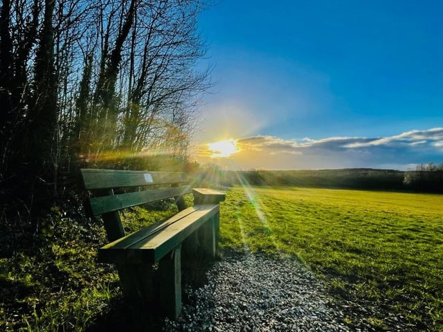 The sun going behind the clouds at Anglers Country Park, taken by Steve Turner.