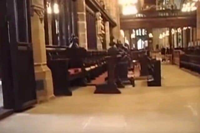 Mark Vernon caught the video of the ghost in Wakefield Cathedral. (Picture: Mark Vernon)