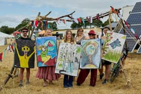 Festival-goers enjoy the Northern Green Gathering