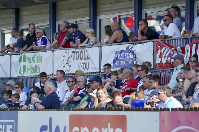 A record attendance saw Wakefield AFC's home derby with Horbury Town. Photo by Scott Merrylees
