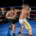 Havercroft boxer Danny Knee in action. Picture: Mirek Marcinski of MM Fight Night