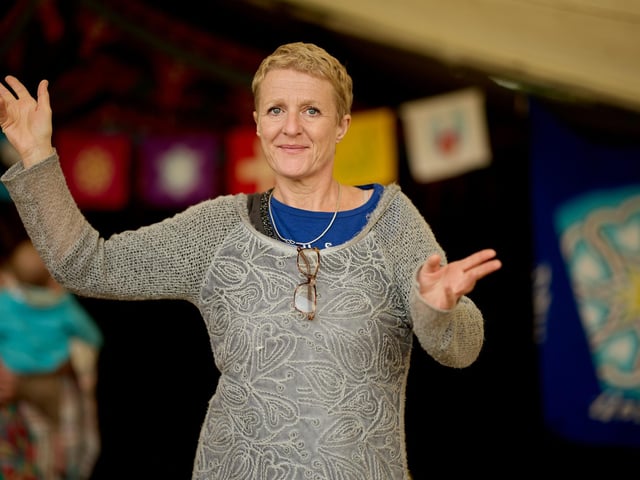 Visitors enjoy the atmosphere at this year's Northern Green Gathering